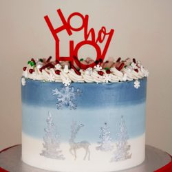 Cake Topper HO ho HO - Bolos - Decoração de Bolos - Topping para Bolos - Aniversarios - A Fabrica dos Sonhos Cake Design e Festas - Santarém, Lisboa, Porto, Cartaxo, Almeirim